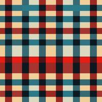 plaid checked pattern seamless fabric textured background modern design vector illustration