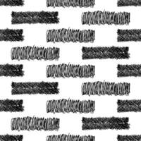 Seamless pattern with black pencil brushstrokes vector