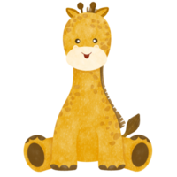 illustration de dessin animé de girafe png