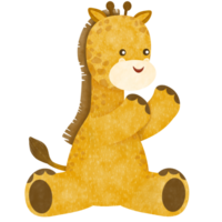 giraff tecknad illustration png