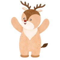 Reindeer cartoon illustration png