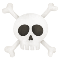 Halloween skull cartoon png