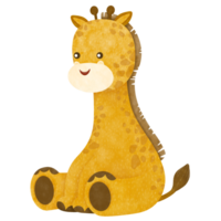 Giraffe cartoon illustration png