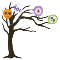 Halloween arbre dessin animé png