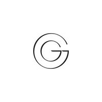 Letter G or GG logo or icon design vector