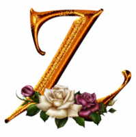 d'oro Rose lettera z png