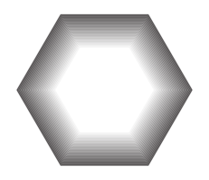 hexagon border png transparent