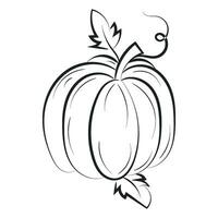 Printable Pumpkin Coloring Pages For Kids vector