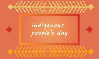 Indigenous people day background celebration vector. Holiday concept. Suitable for banner, web design, digital, poster, decoration, card. USA federal holiday vector