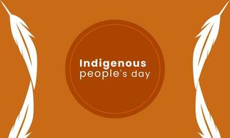 Vector template celebration background of indigenous peoples day. Suitable for banner, greeting, sign, symbol, card, decoration, digital