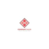 Geometric ceramics and tile floor industry logo design vector graphic