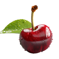 ciliegia png isolato rosso bacca frutta png fresco ciliegia frutta rosso ciliegia trasparente sfondo ai generato