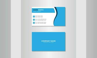 Horizontal simple clean template vector design for blue modern creative business cards and name cards.