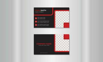 Great business cards with the organization's emblem on them in a contemporary and minimalist design Template vector