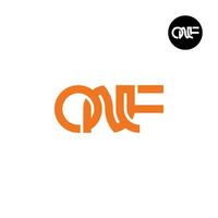 Letter ONF Monogram Logo Design Technology vector