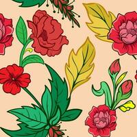 floral seamless pattern. Abstract background with simple floral, leaves, branches. Liberty style wallpapers. Elegant ditsy texture. Repeat natural design for decor, fabric, prints vector