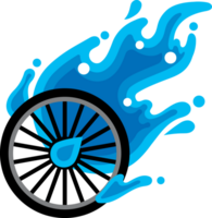 bicycle flying water ball icon png