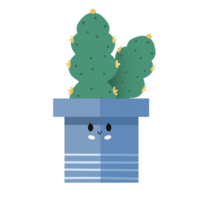 carino cactus illustrazione per adesivi png