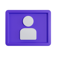 3D Profile Icon png