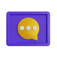 3D Comment Icon png