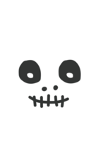 a human skull head png