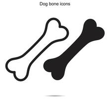 Dog bone icons, vector illustration.