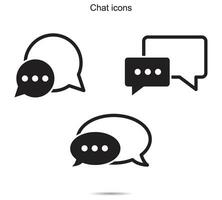 Chat icons, vector illustration.