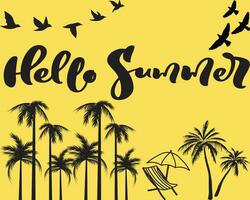 Hello Summer illustration vector