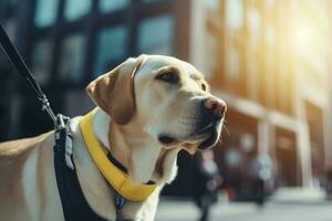 Guide dog. Generate ai photo