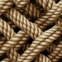 Rope twist seamless pattern. Generate Ai photo