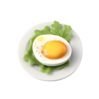 boiled egg chicken  AI Generative png