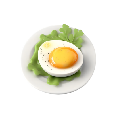 Fried egg isolated. Illustration AI Generative 23285896 PNG