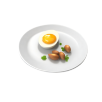 boiled egg chicken  AI Generative png