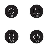 loop icon vector