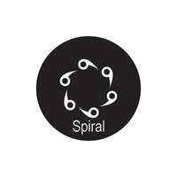 spiral icon vector