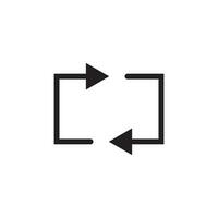 loop icon vector