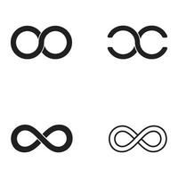 infinity icon vector