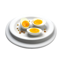 boiled egg chicken  AI Generative png