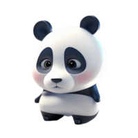 panda linda oso ai generativo png