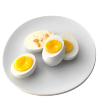 boiled egg chicken  AI Generative png