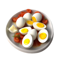 boiled egg chicken  AI Generative png