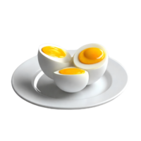 boiled egg chicken  AI Generative png