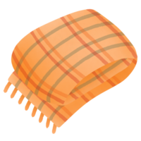 fofa laranja cachecol para outono png