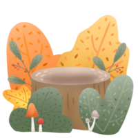 a stump in a bush png