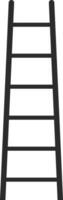 Ladder rungs climbing top stepladder stock illustration vector