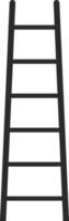 Ladder rungs climbing top stepladder stock illustration vector