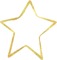 Golden star icon png