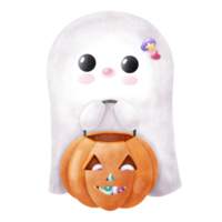 schattig weinig geest halloween png