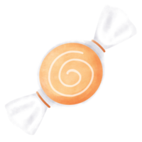 Orange bonbons Halloween png