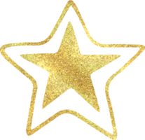 Golden star icon png